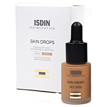 ISDINCEUTICS Skin Drops Maquillaje de cobertura adaptable SPF15 BONZE 15 ml
