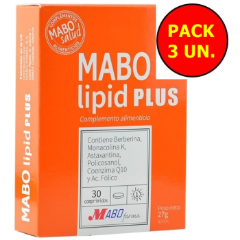 Mabolipid Plus 30 comprimidos. Pack 3Un.
